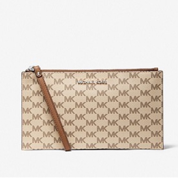 michael kors canvas pouch